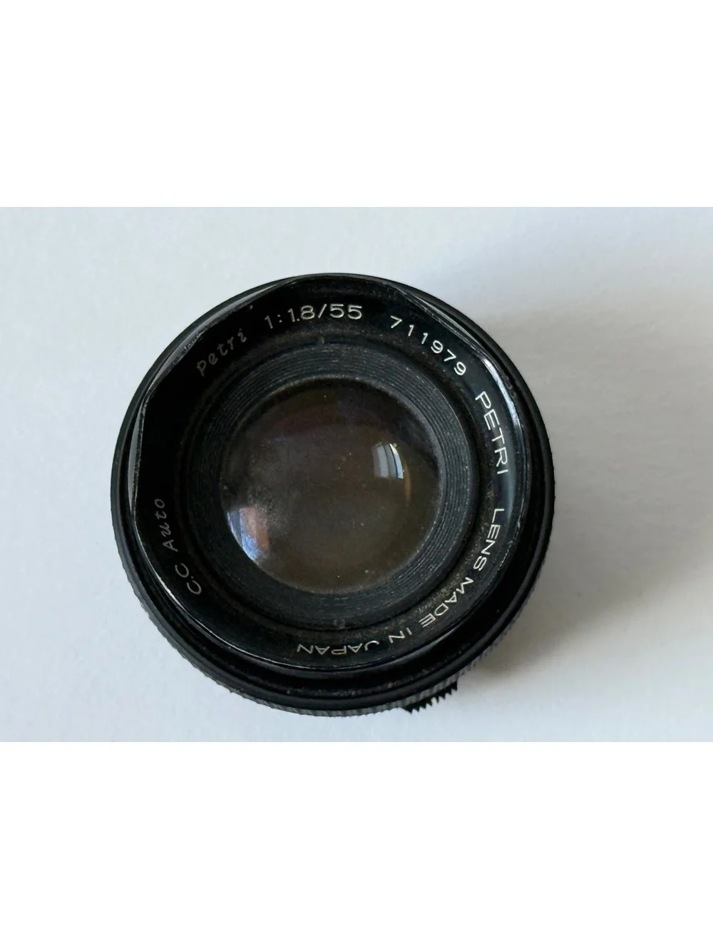 Petri CC Auto 55mm f/1.8 Lens M42 Mount — Clean Clear Glass — Portrait Lens